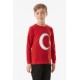 Türk Bayrağı Baskılı Çocuk Sweatshirt