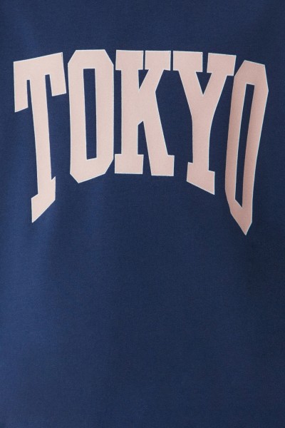  Tokyo Baskılı Bisiklet Yaka Kız Çocuk Sweatshirt