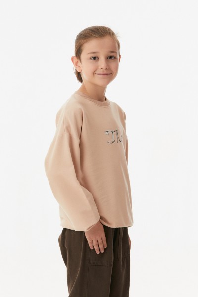 Ayıcık Baskılı Erkek Çocuk Sweatshirt