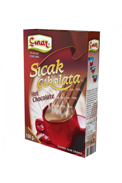 ÇINAR SICAK ÇİKOLATA KUTU 150 GR