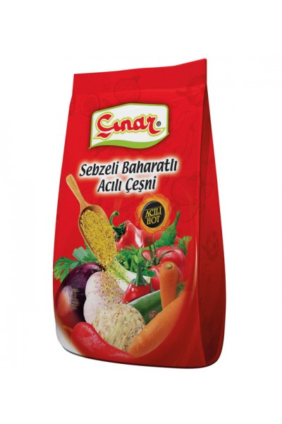 ÇINAR SEBZELİ BAHARATLI ÇEŞNİ ACILI 250 GR EDT