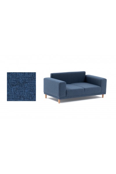 KRN058625 أريكة مزدوجة من سلسلة فرانز باللون الأزرق الداكن