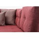 KRN058600 أريكة سرير زاوية على طراز المنامة أحمر داكن على اليمين