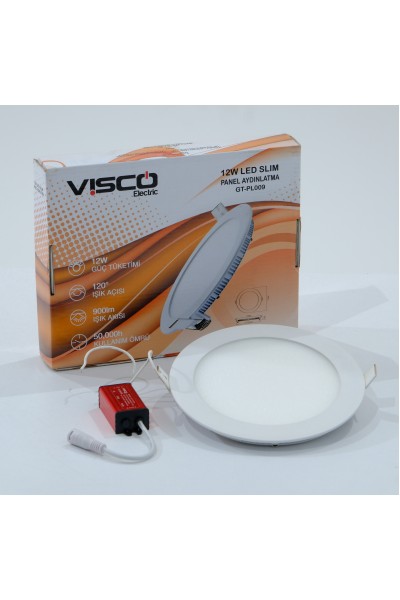 KRN048903 إضاءة لوحة نحيفة LED VISCO 12W