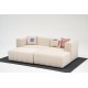 KRN058874 Beyza Mini Corner Sofa كريمي على اليمين